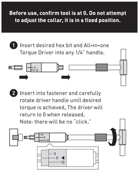 Fix It Sticks - Mini All-in-One Torque Driver (6-25 inch lbs) - FIS-SVTD - Image 2