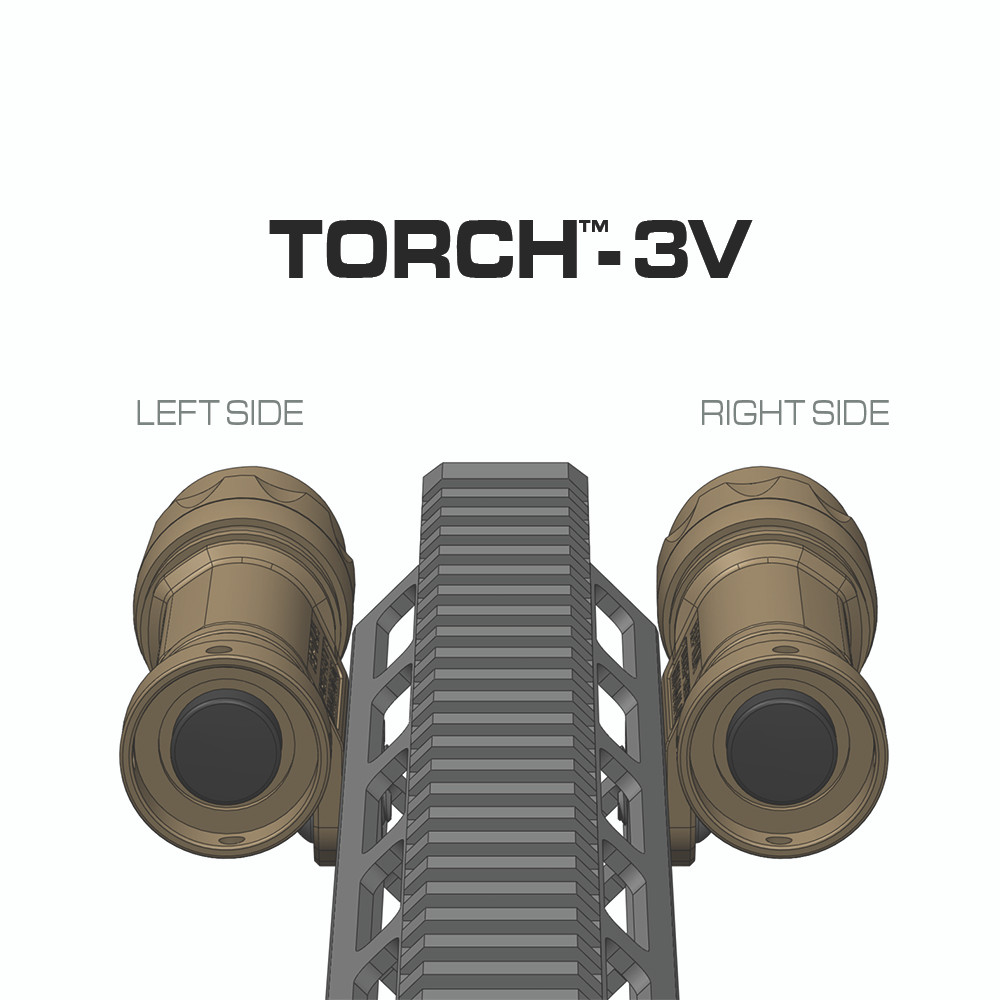 Reptilia TORCH™ - 3V/CR123 M-LOK® Light Body - Image 3