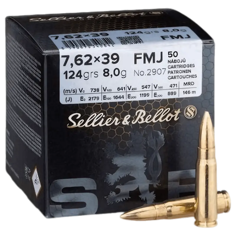 Sellier & Bellot 7.62X39 FMJ 124gr