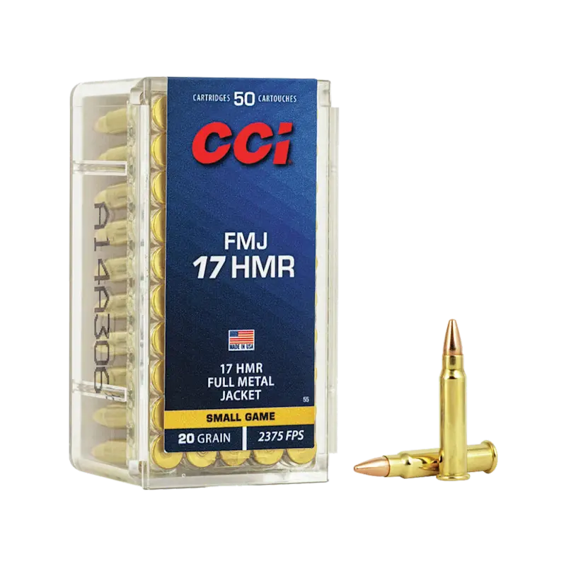 CCI Full Metal Jacket 17 HMR FMJ 20gr
