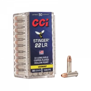 CCI Stinger Hyper Velocity HP 22LR 32gr