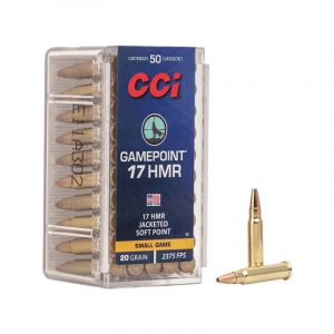 CCI Gamepoint .17 HMR 20gr Soft Point