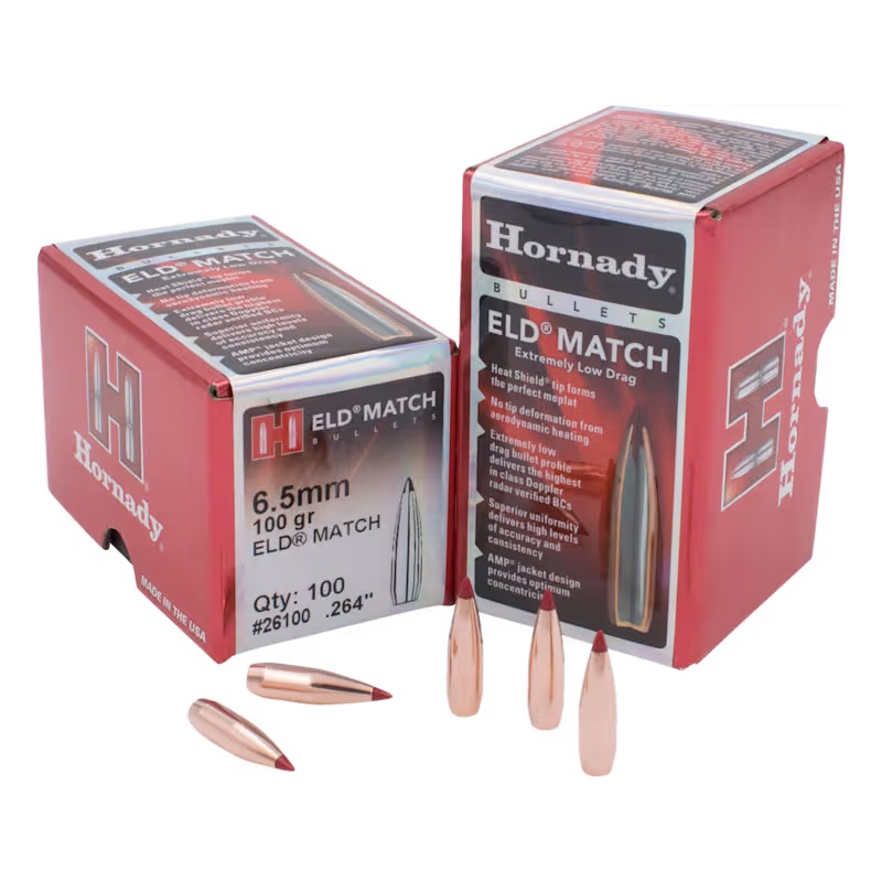 Hornady 6.5Mm 100Gr Eld Match Bullets