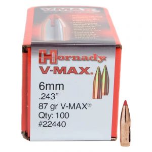 Hornady V-Max 6mm 87gr Bullets
