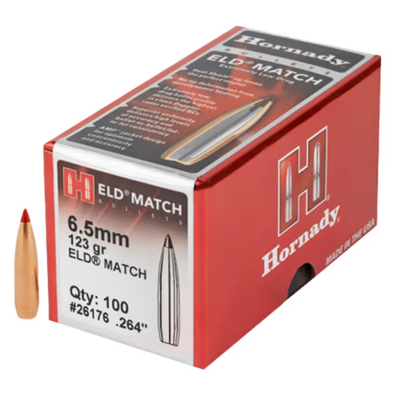 Hornady Eld Match 6.5Mm 123Gr Bullets