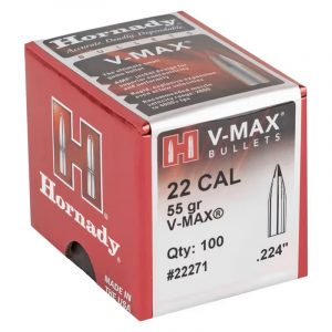 Hornady V-Max .224 55Gr Bullets