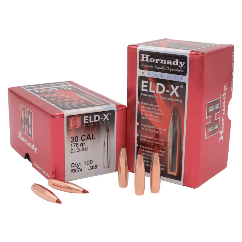 Hornady Eld-X Bullets 30Cal 178Gr